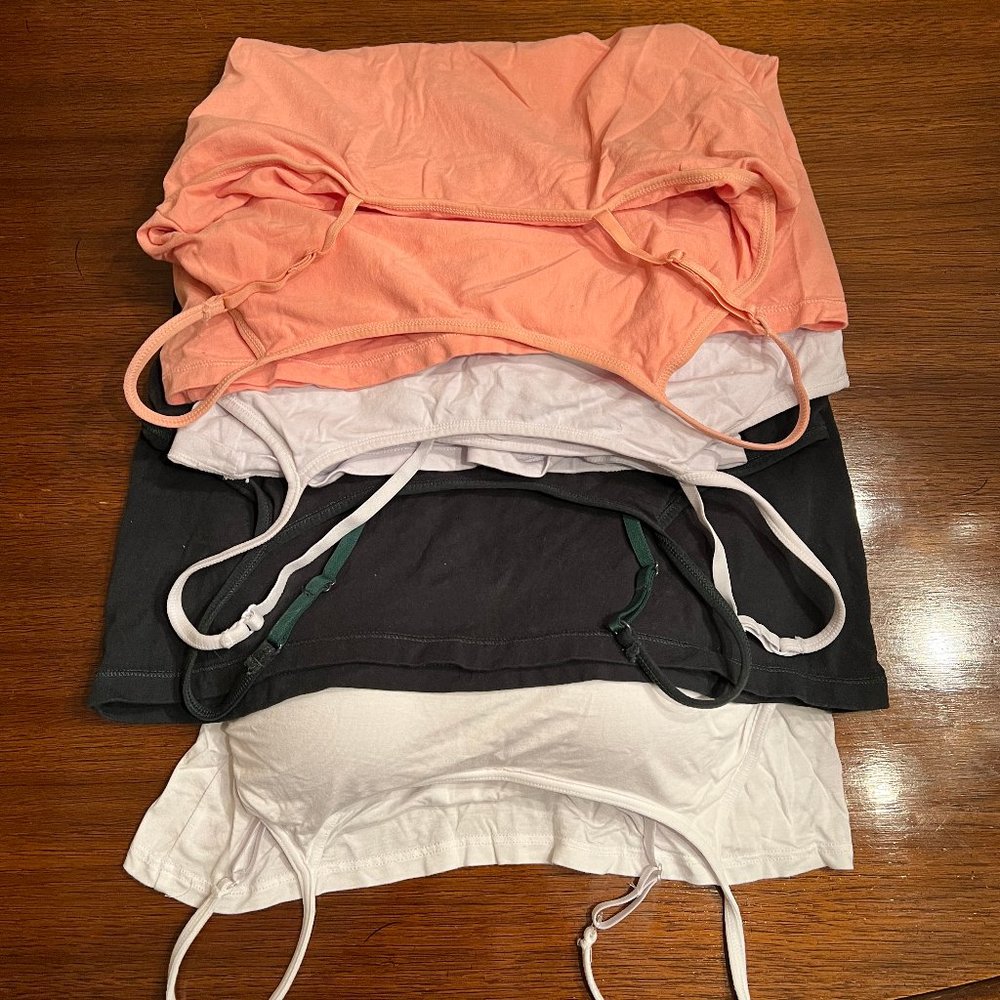 Spaghetti Strap Tank Top Camisoles With Shelf Bra [LOT OF 4]